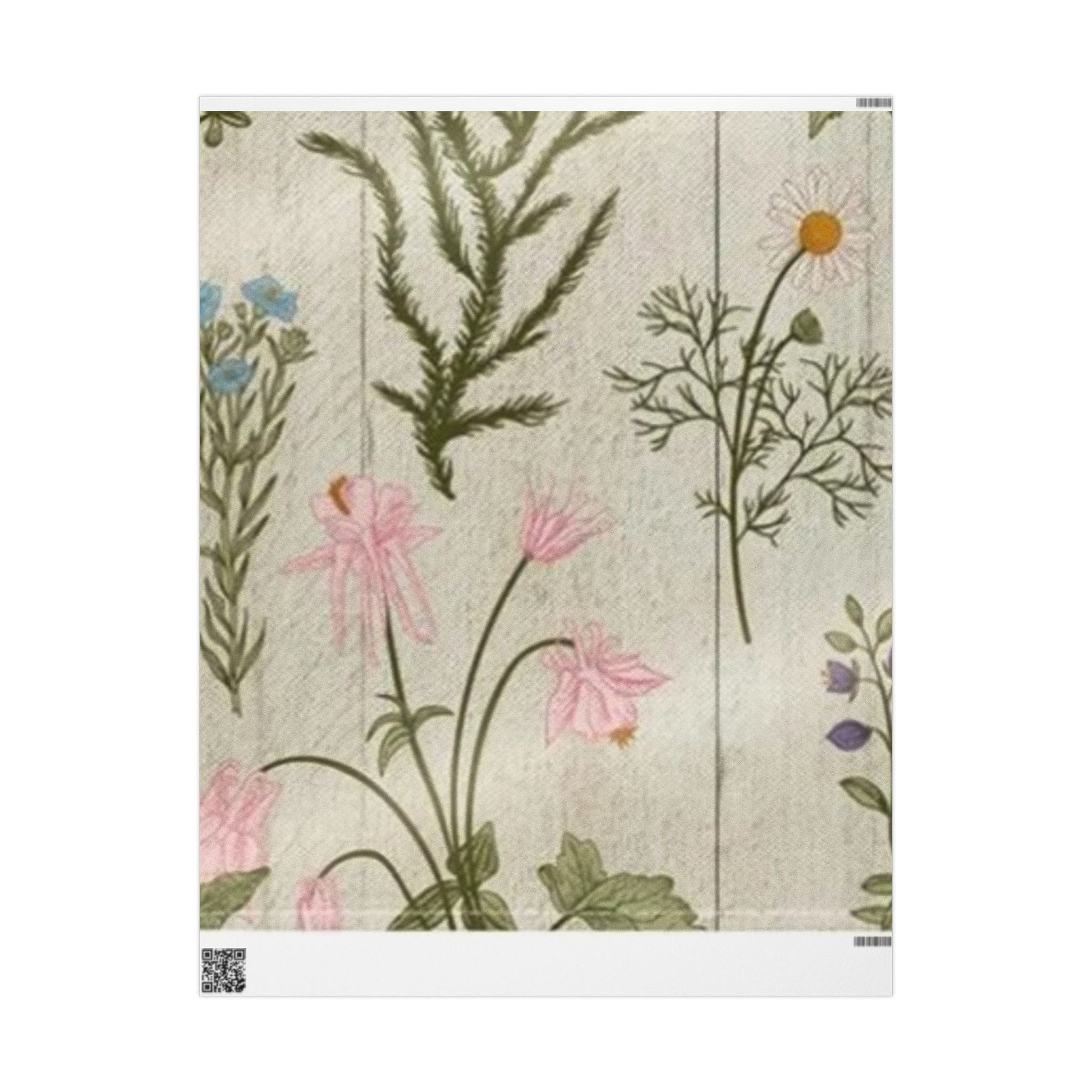 Nature-Inspired Wrapping Paper Roll for Birthdays and Special Occasions