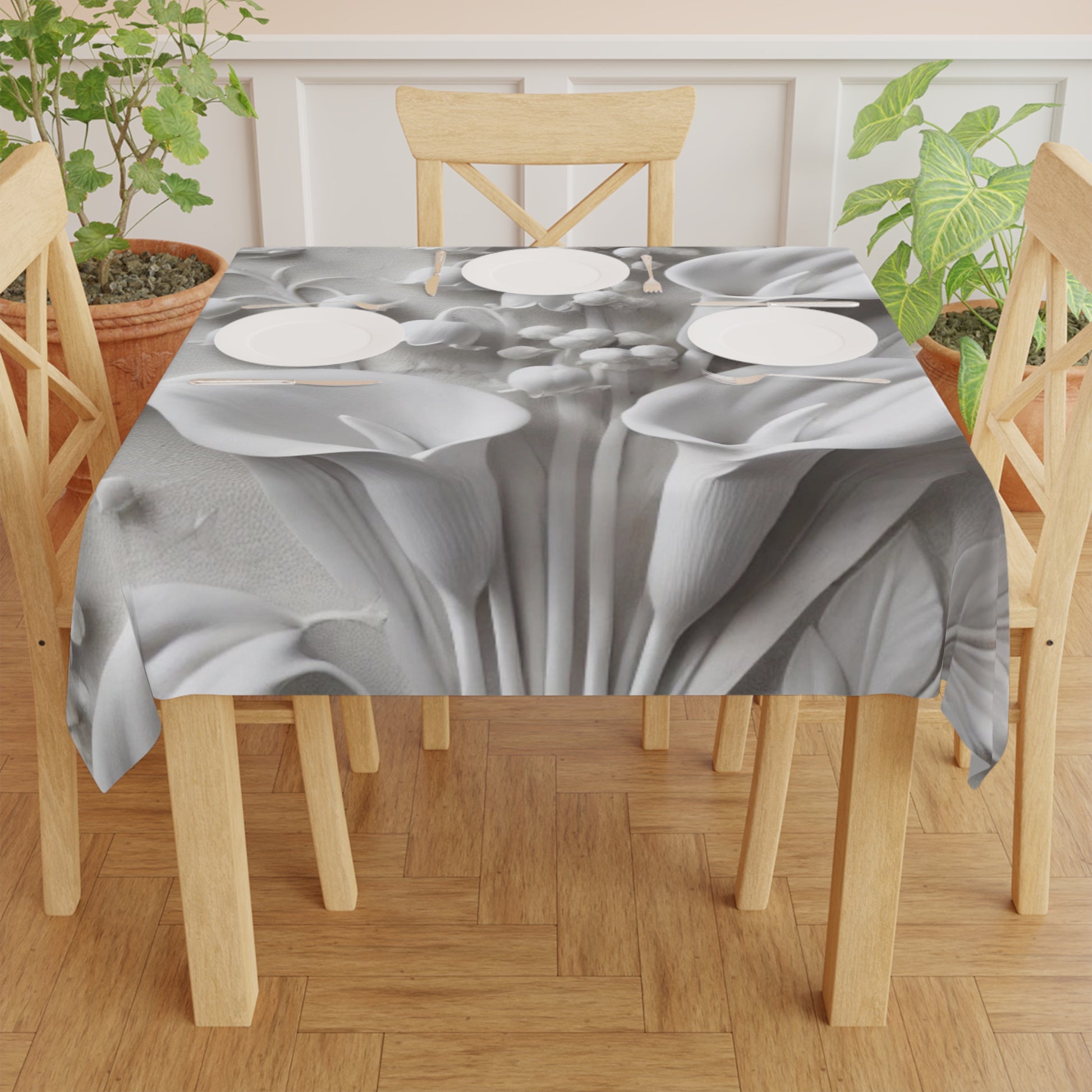 Elegant Floral Tablecloth for Sophisticated Dining Décor