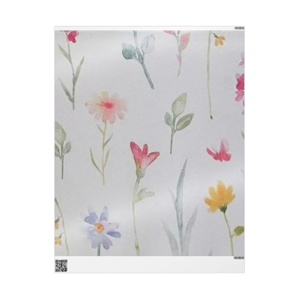 Floral Wrapping Paper Roll - Elegant Gift Wrap for All Occasions