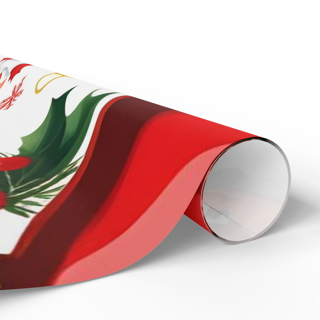 Santa and Toy Soldiers Christmas Wrapping Paper – Festive Ornaments and Holly Design