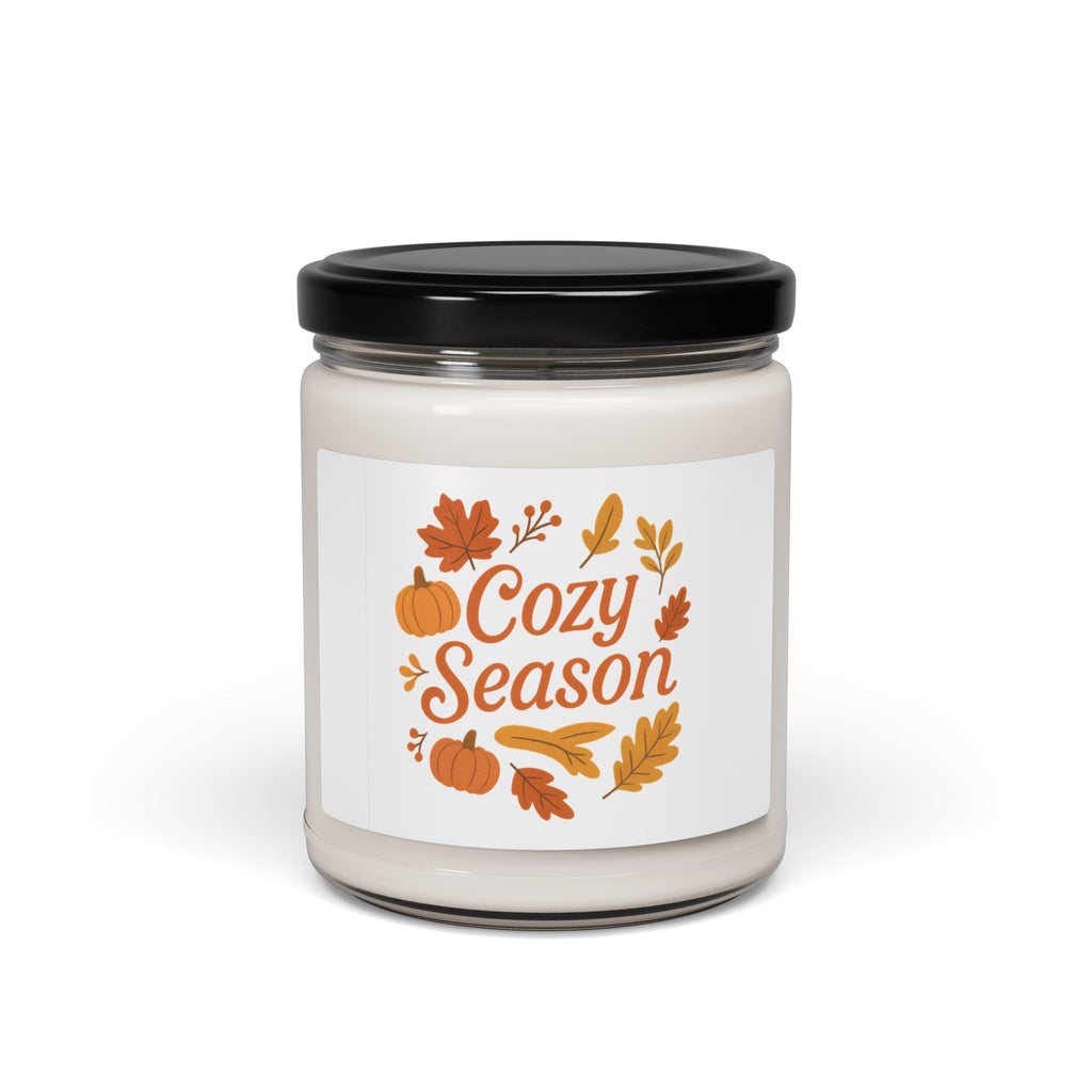 Cozy Season Autumn Candle – Pumpkin Spice Fall Leaves Jar Candle Gift