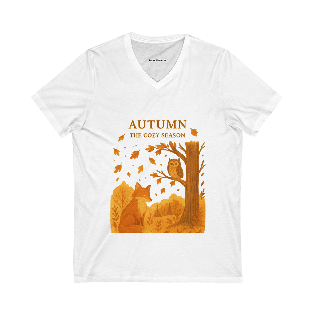Fox & Owl Fall Tee for Nature & Woodland Lovers - Autumn Cozy Season T-Shirt