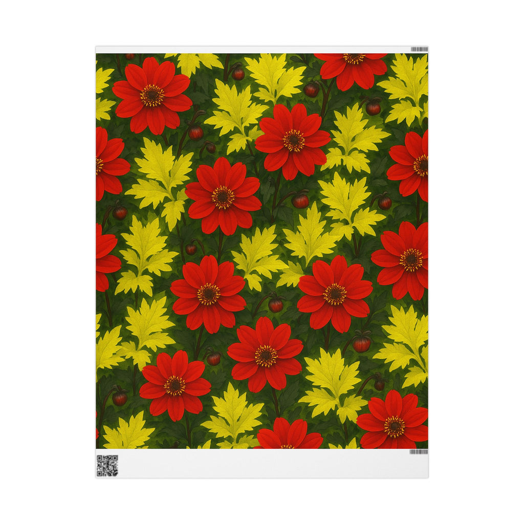 Vibrant Floral Wrapping Paper - Perfect for Gifts and Celebrations