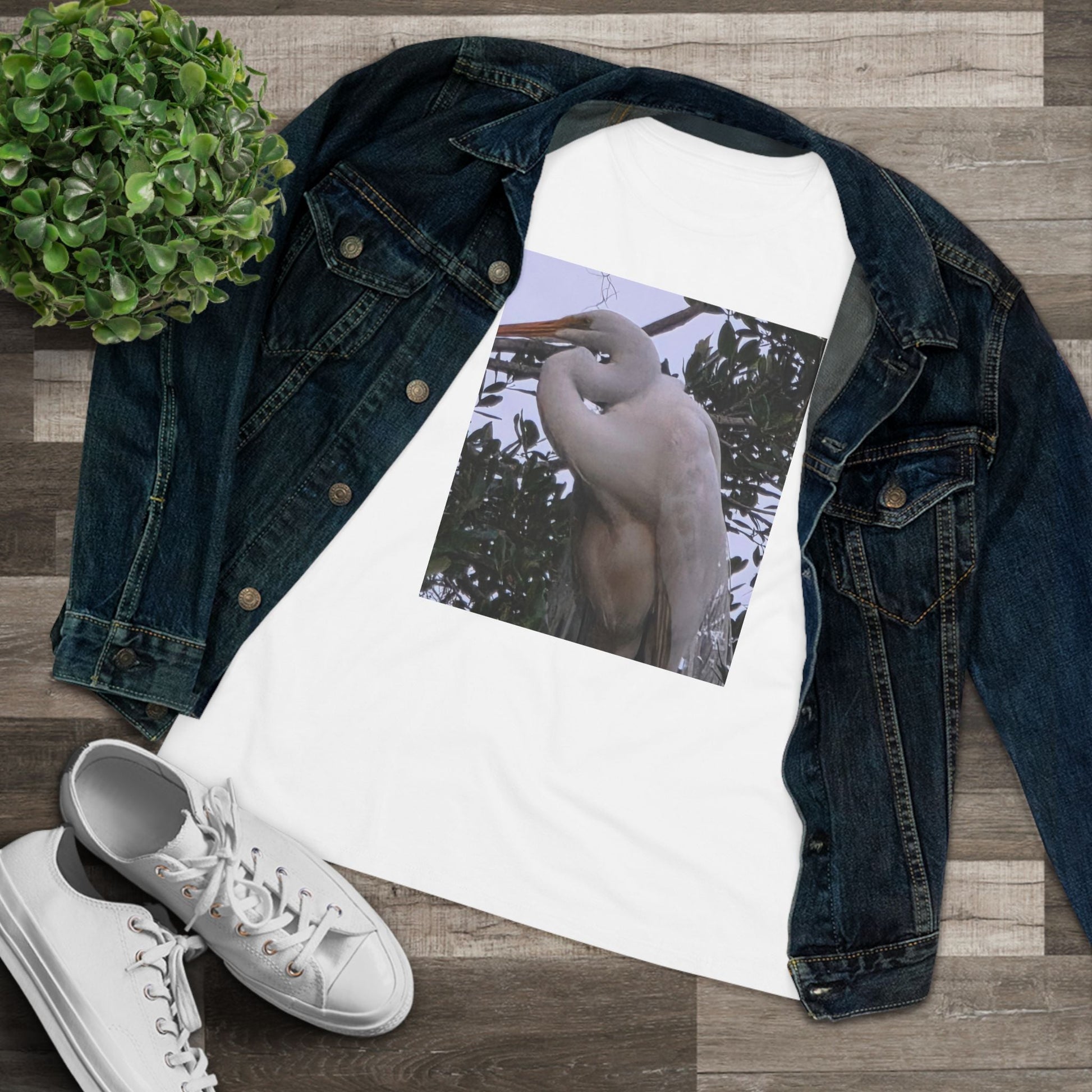 Father Egret Women's Cotton Tee