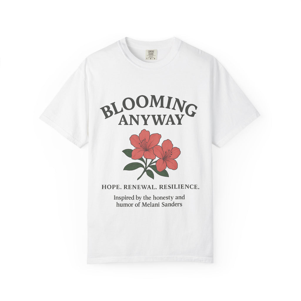 Blooming Anyway Azalea T-Shirt – Hope, Renewal & Resilience | Women’s Empowerment Tee | Paper Pleasures Nonprofit Collection