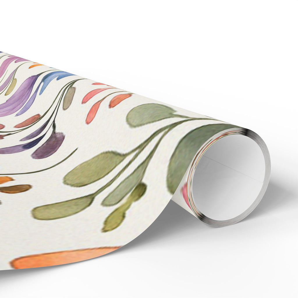 Delicate Watercolor Floral Wrapping Paper – Elegant Botanical Gift Wrap