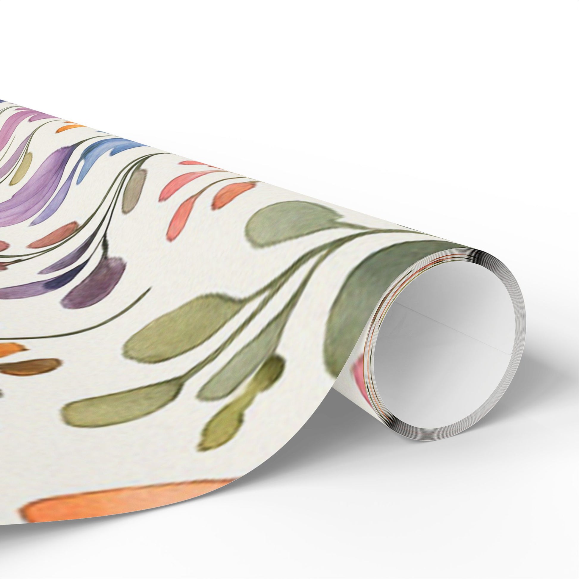 Delicate Watercolor Floral Wrapping Paper – Elegant Botanical Gift Wrap