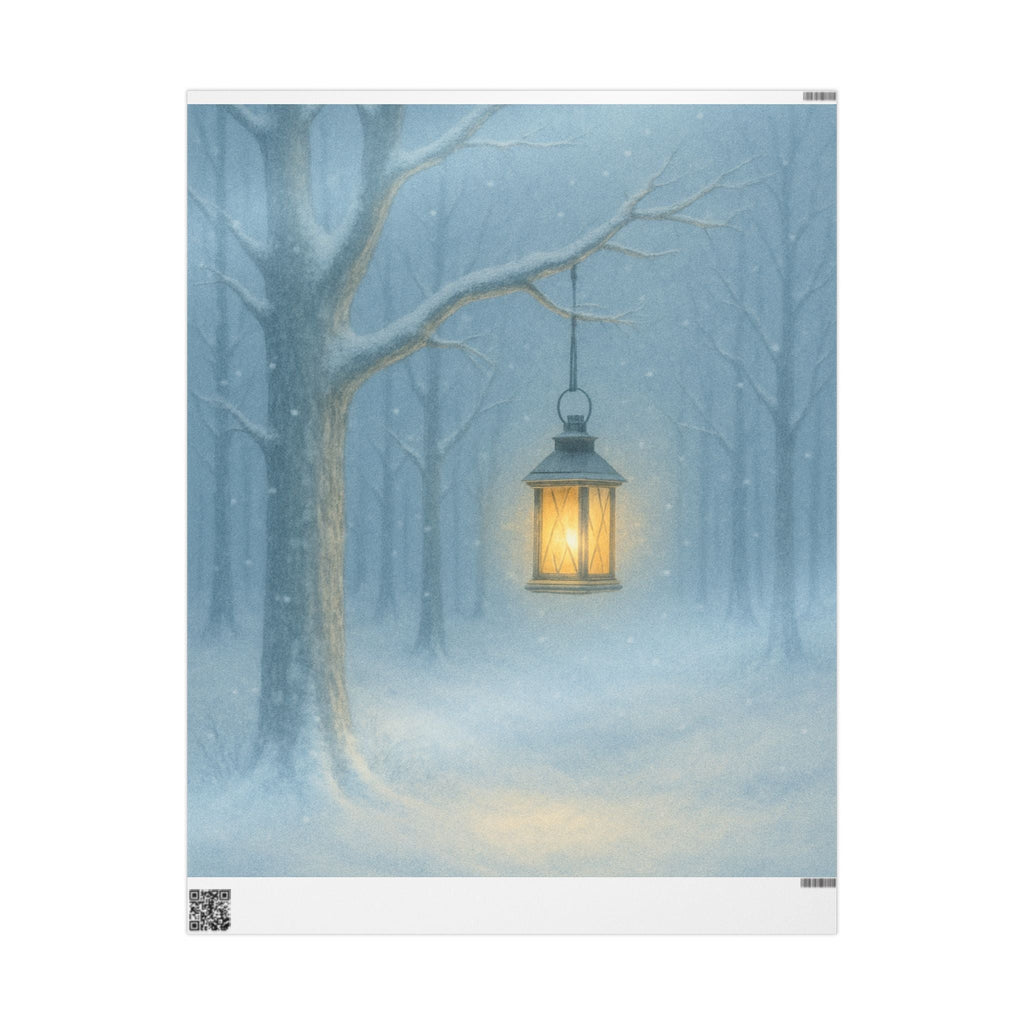 Lantern Winter Wonderland Lighthouse Wrapping Papers, 1 of 3 variations, Winter Wonderland Series