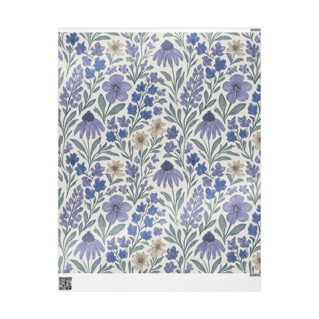 Lavender and Coneflower Wrapping Paper