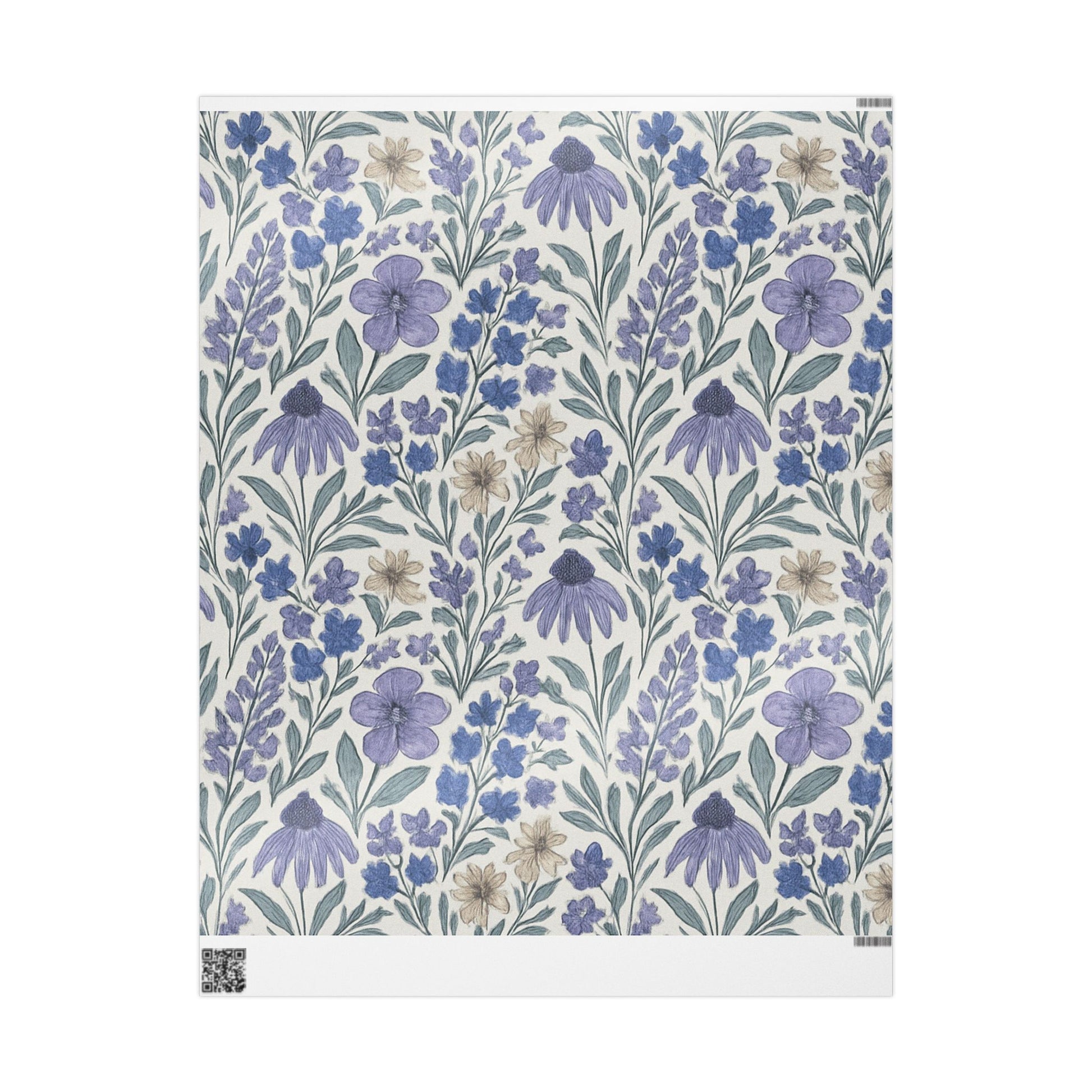 Lavender and Coneflower Wrapping Paper