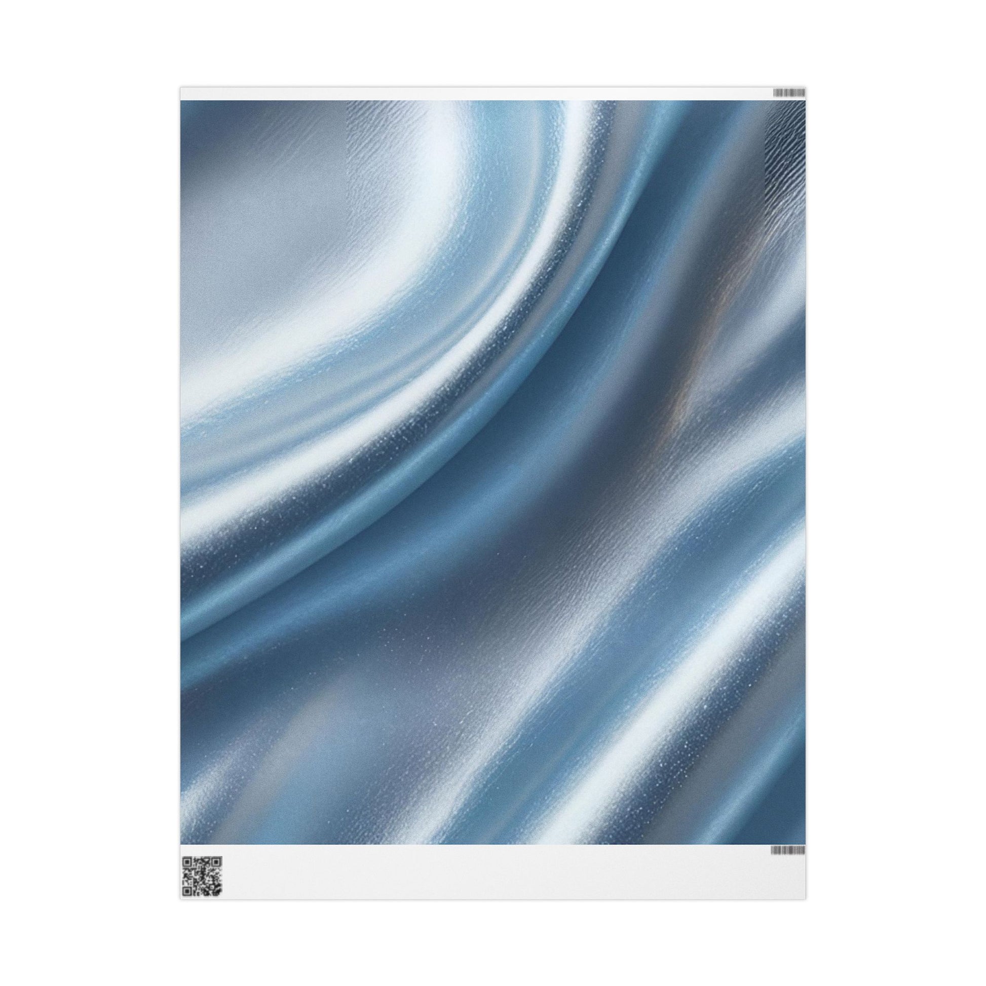 Elegant Blue Satin Wrapping Paper | Luxurious Gift Wrap for All Occasions, Birthday, Wedding, Bridal Shower, Holiday