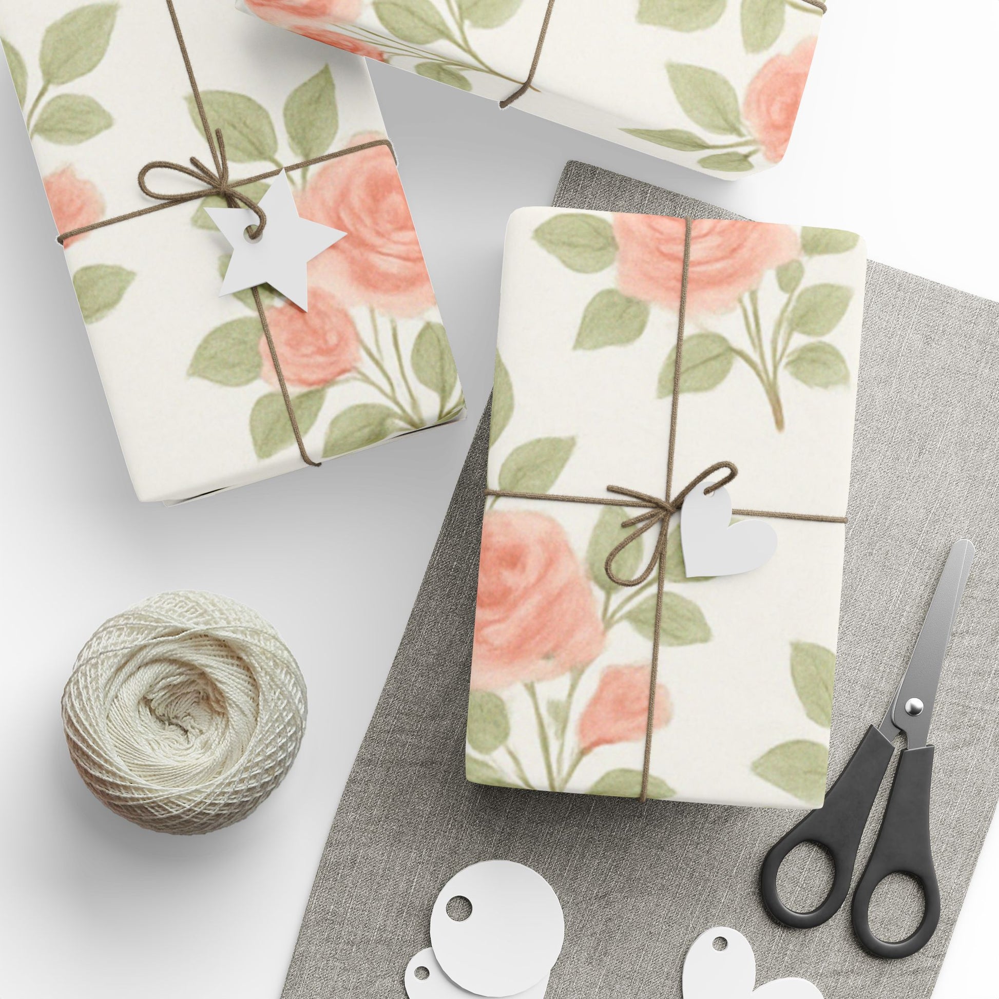 Vintage Rose Garden Wrapping Paper