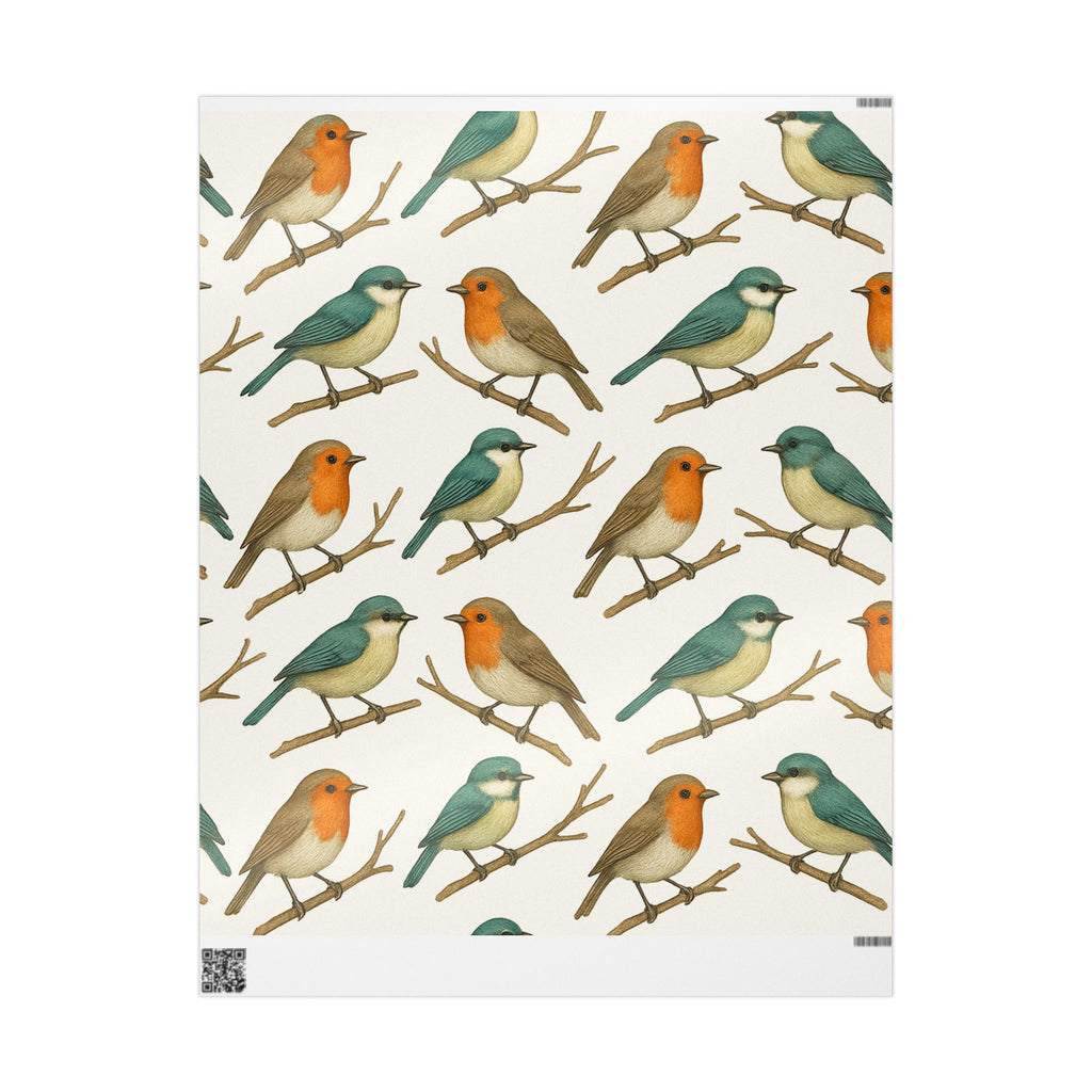 Charming Bird Pattern Wrapping Paper for Nature Lovers