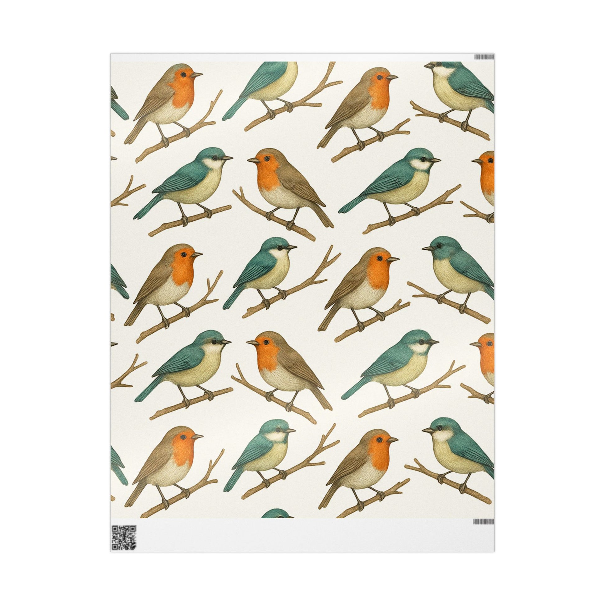 Charming Bird Pattern Wrapping Paper for Nature Lovers