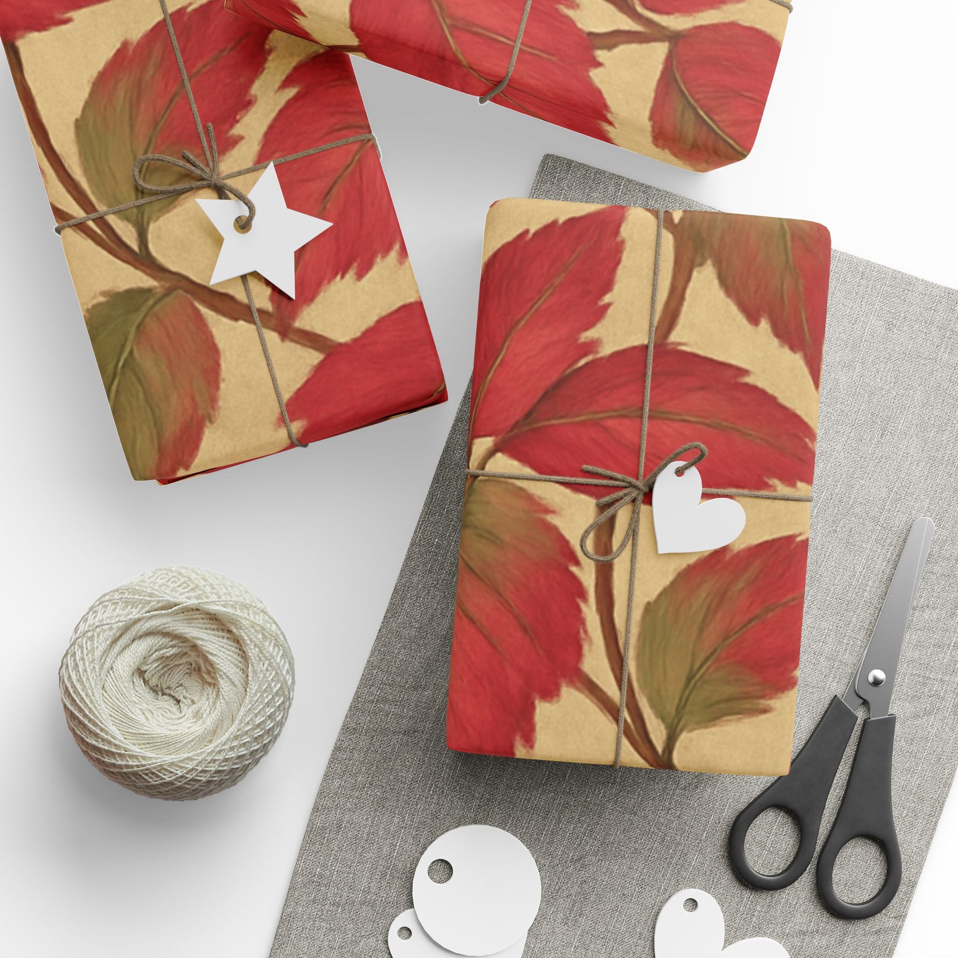 Red Hydrangeas Blooming Gift Wrap for Any Occasion