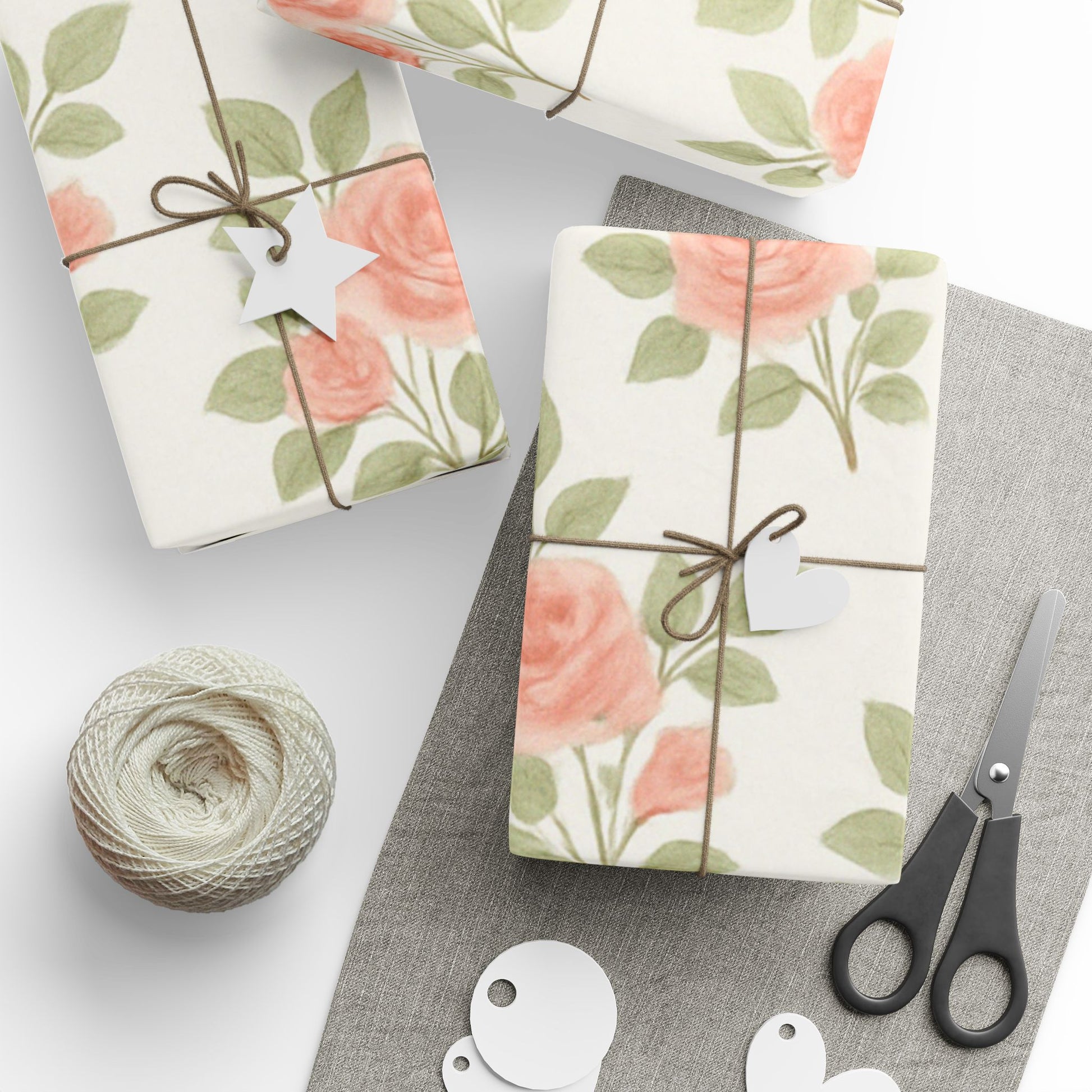 Vintage Rose Garden Wrapping Paper