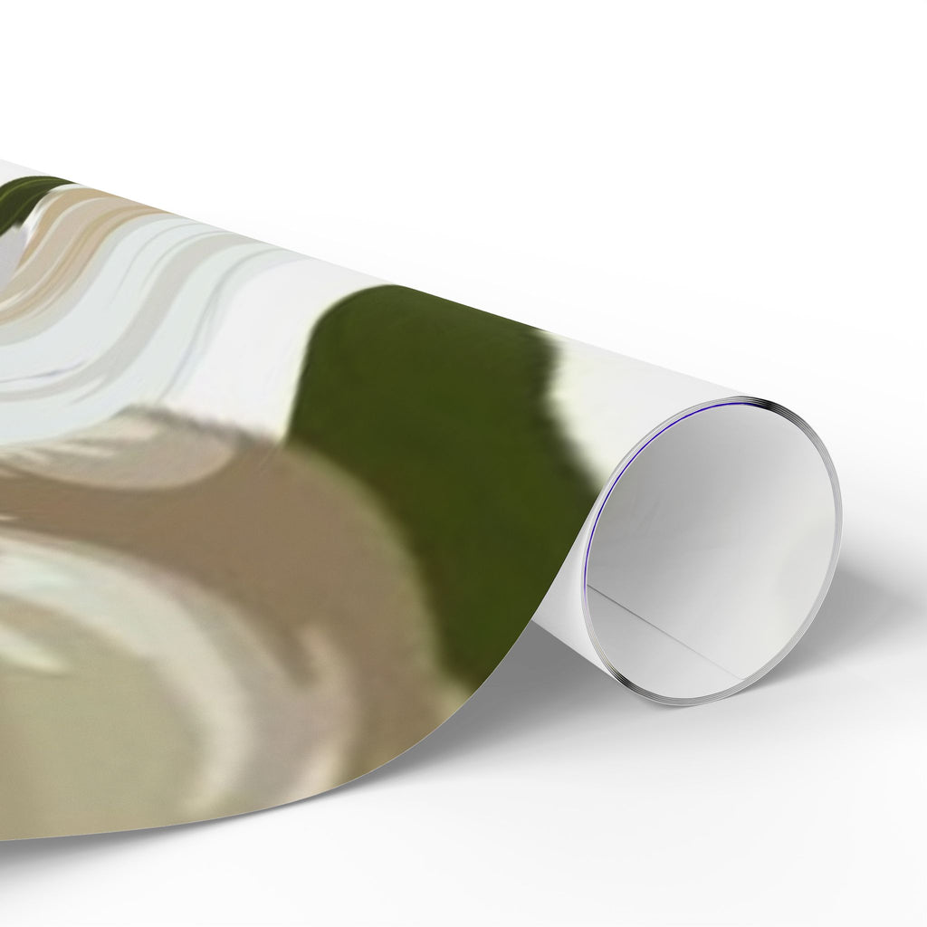 Iris and Peony Floral Wrapping Paper for Elegant Gifts