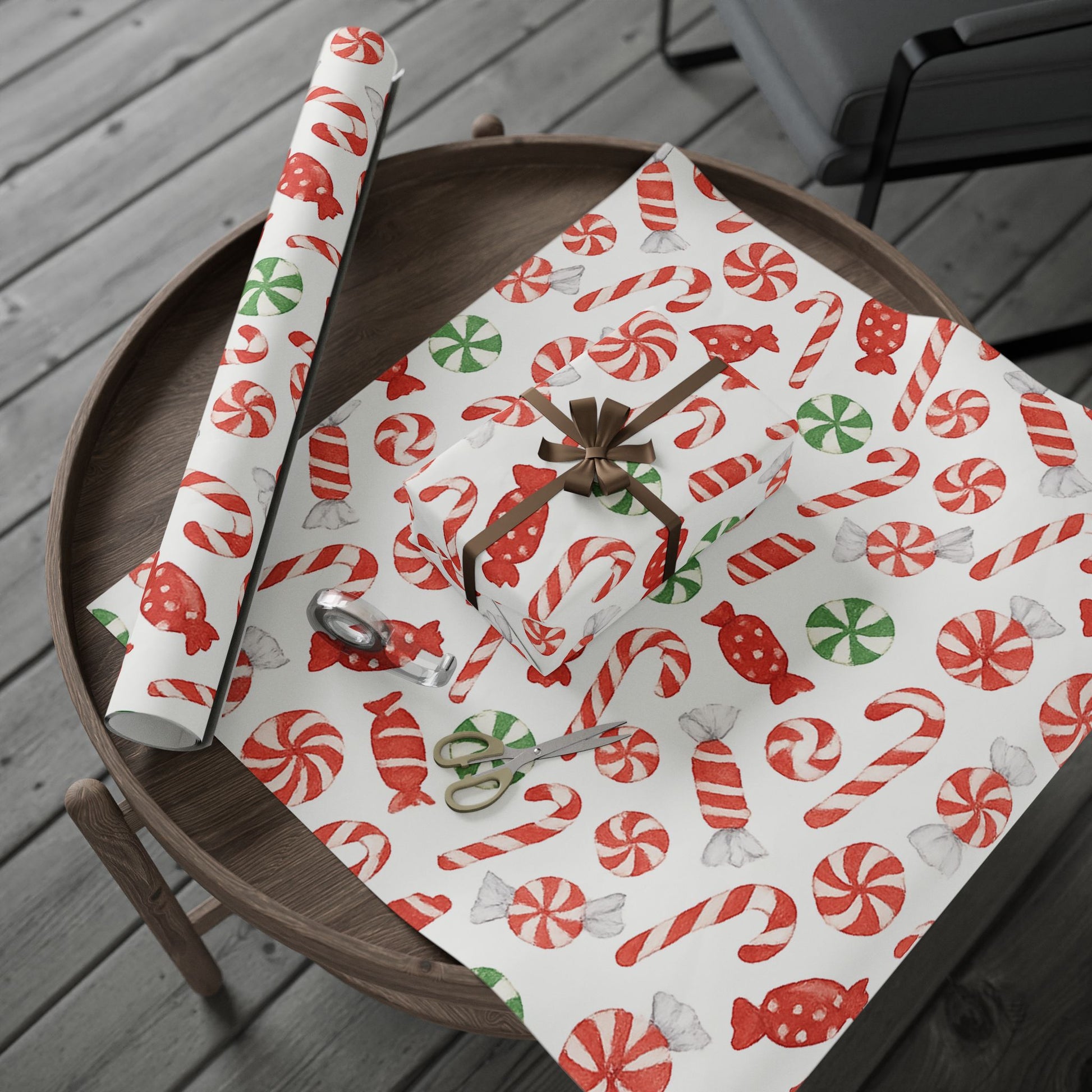 Christmas Candy Gift Wrap for Holiday Parties