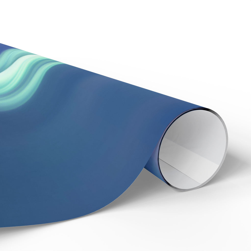 Reindeer & Northern Lights Wrapping Paper - Reindeer Under Aurora Borealis Wrapping Paper – Winter Mountain Christmas Gift Wrapping Paper