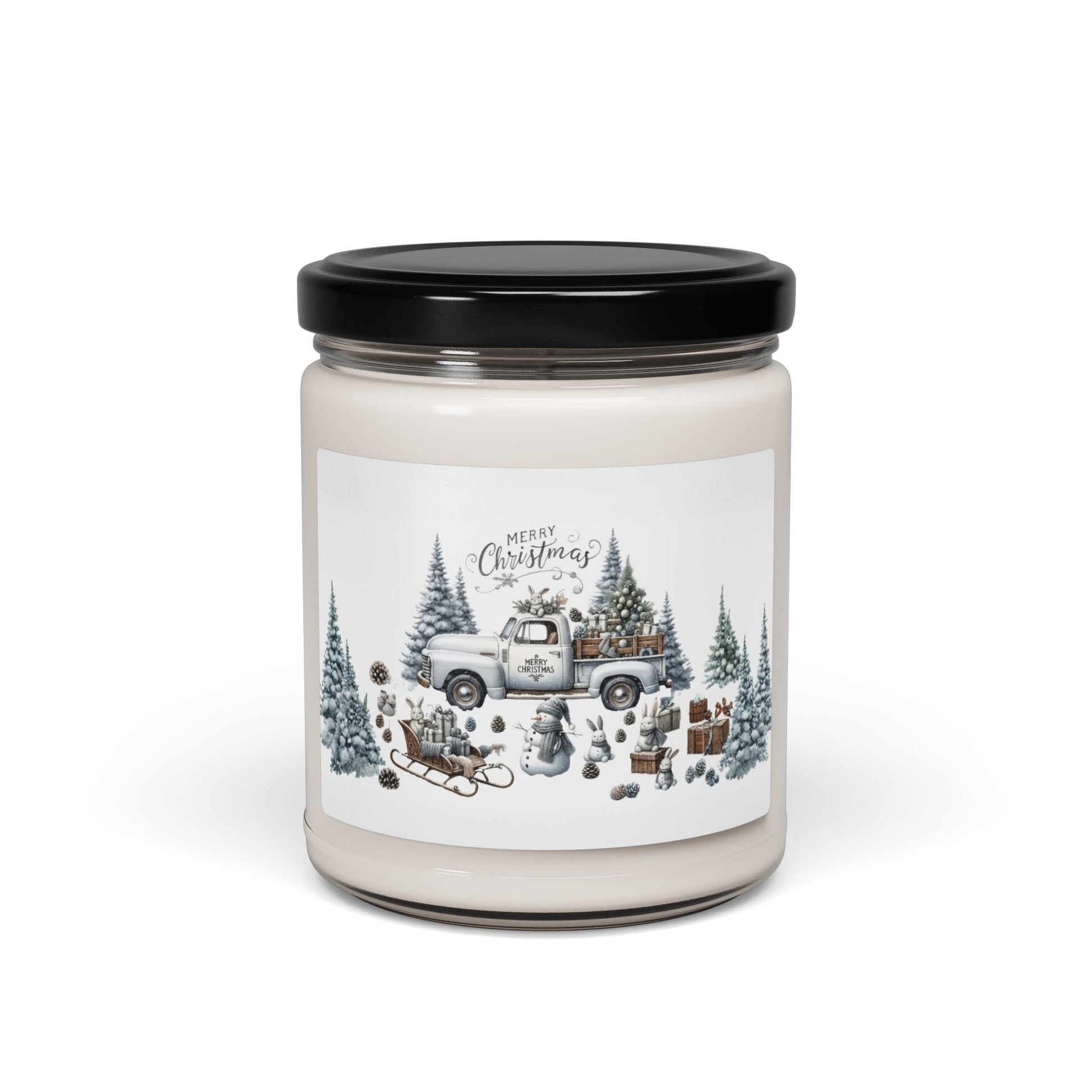 Whispers of Winter – Merry Christmas Truck Candle | Vintage Holiday Home Fragrance by Paper Pleasures - 9oz