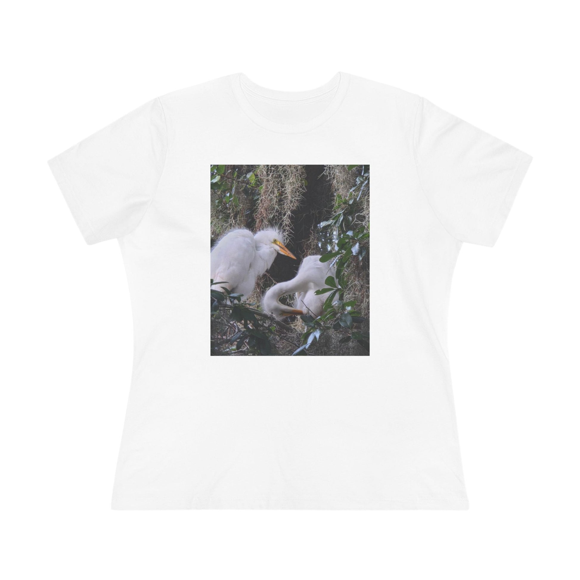 Two baby Egrets Women's Cotton Tee