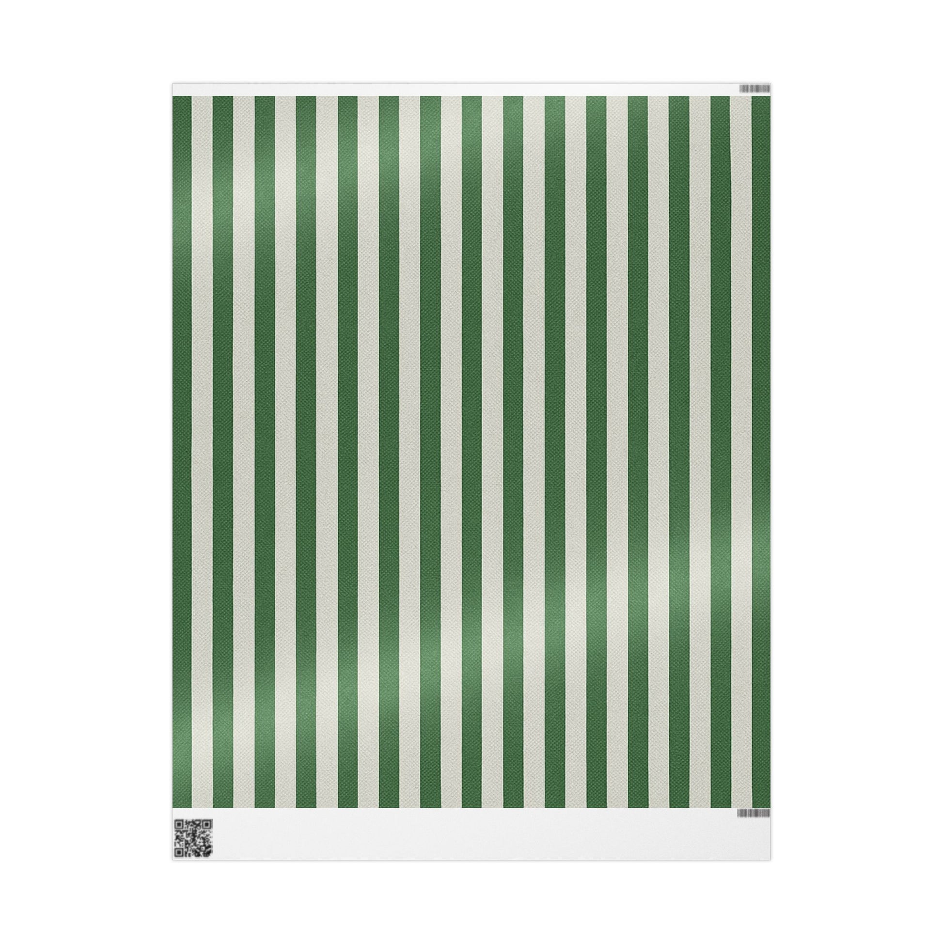 Elegant Green Striped Wrapping Paper for Holidays & Celebrations