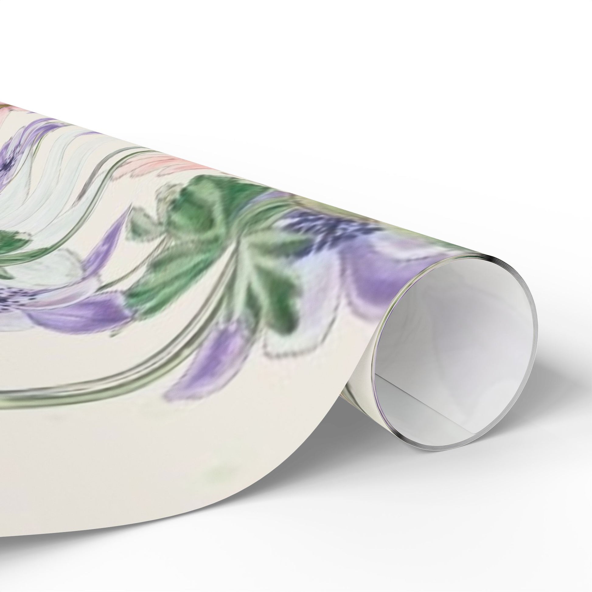 Pastel Daisy and Bellflower Wrapping Paper – Watercolor Wildflower Gift Wrap