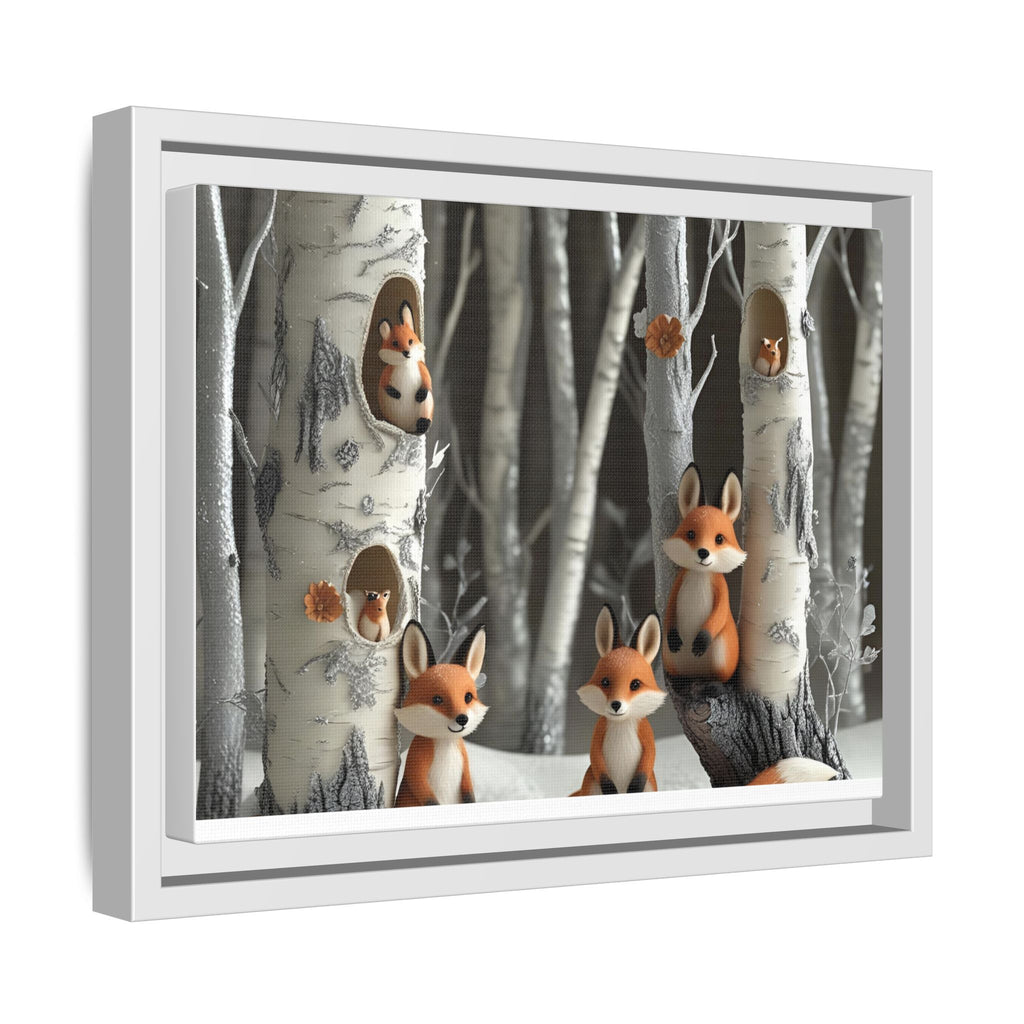 Framed Fox Art Print, Woodland Decor, Whimsical Nursery Wall Art, Cute Animal Print, Forest Creatures Home Decor