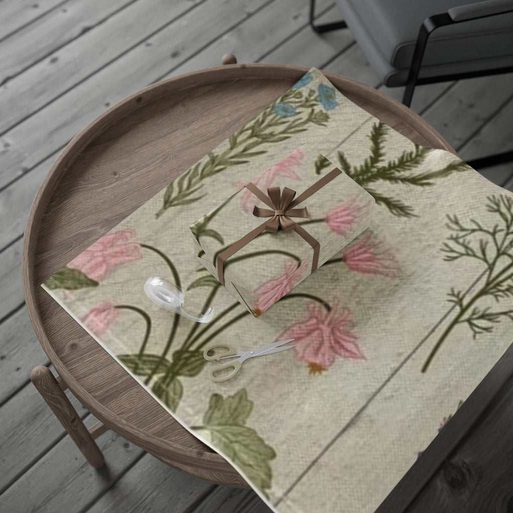 Nature-Inspired Wrapping Paper Roll for Birthdays and Special Occasions