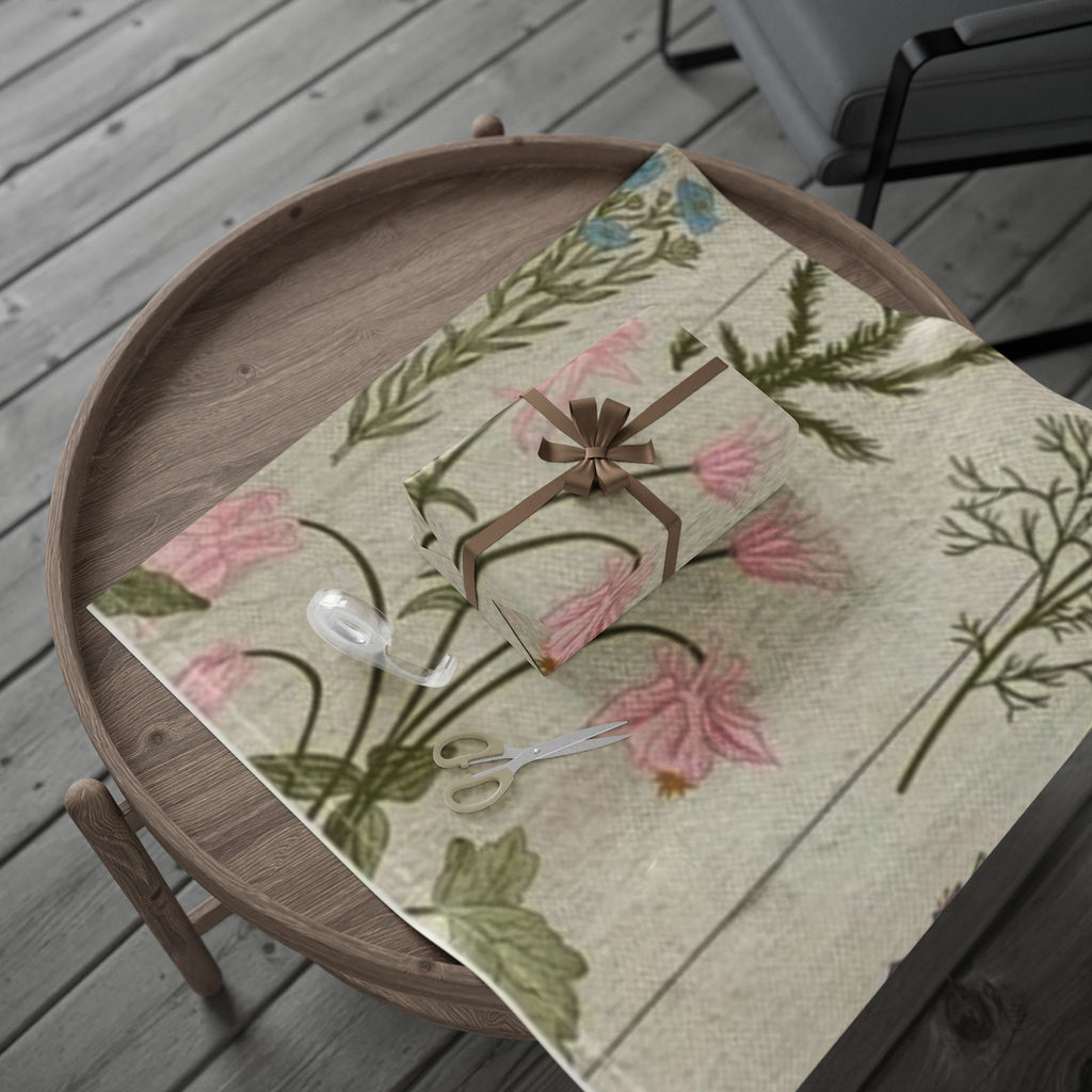 Nature-Inspired Wrapping Paper Roll for Birthdays and Special Occasions