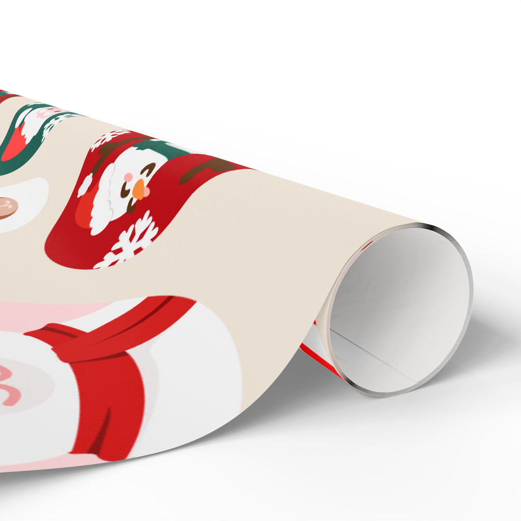 Santa and Friends Christmas Wrapping Paper – Cute Holiday Gift Wrap for Kids - As Designer
