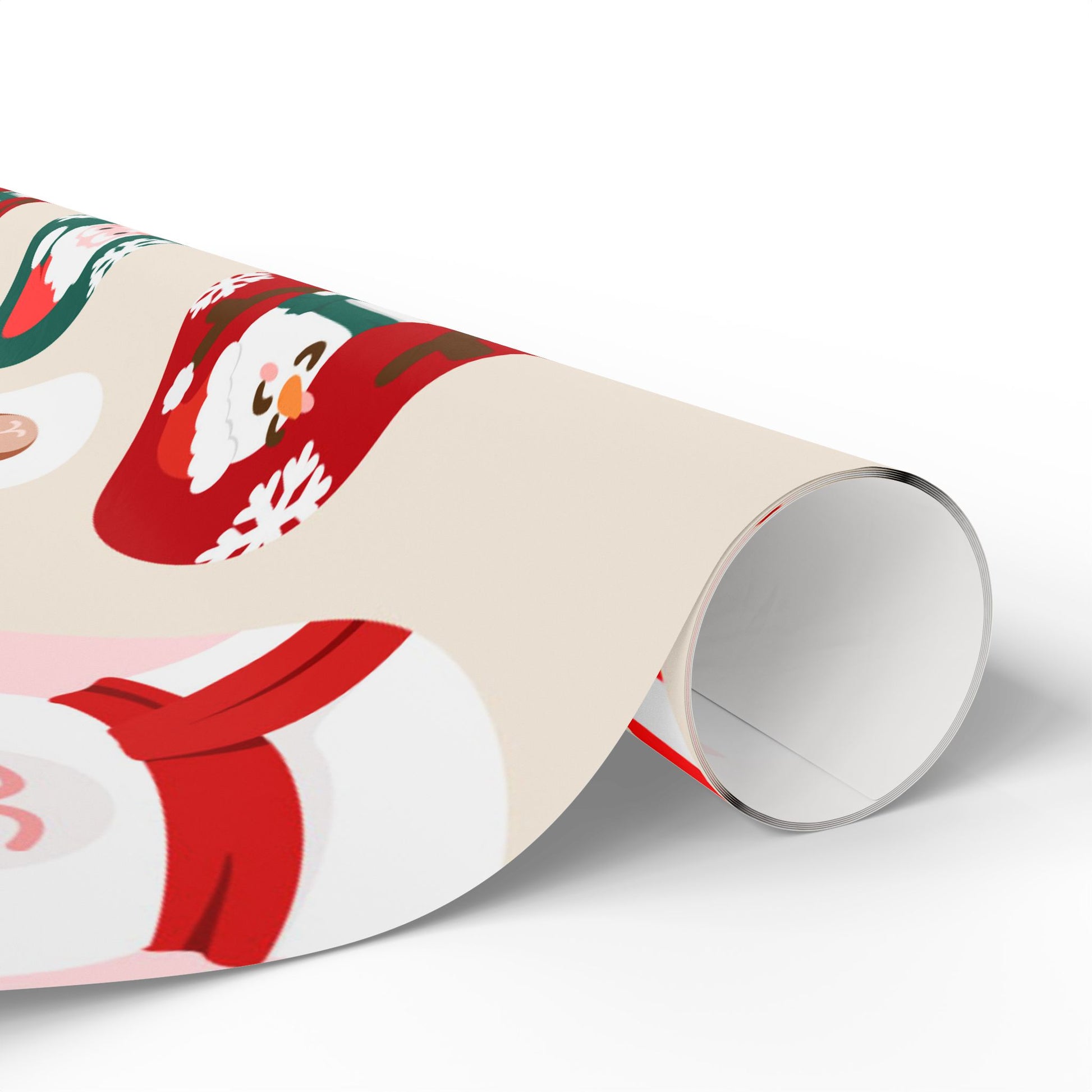 Santa and Friends Christmas Wrapping Paper – Cute Holiday Gift Wrap for Kids - As Designer