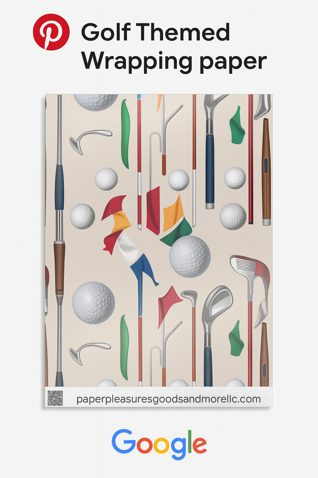 Golf-Themed Wrapping Papers for Sports Enthusiasts - Perfect for Gifts and Celebrations
